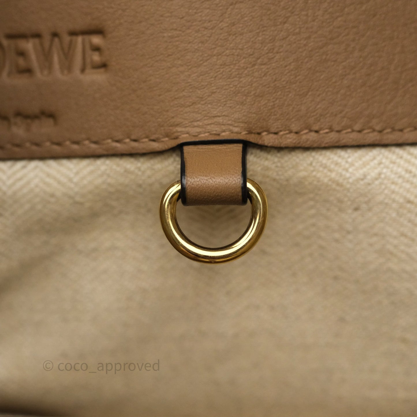 Loewe Small Hammock Shoulder Bag Tan Taupe
