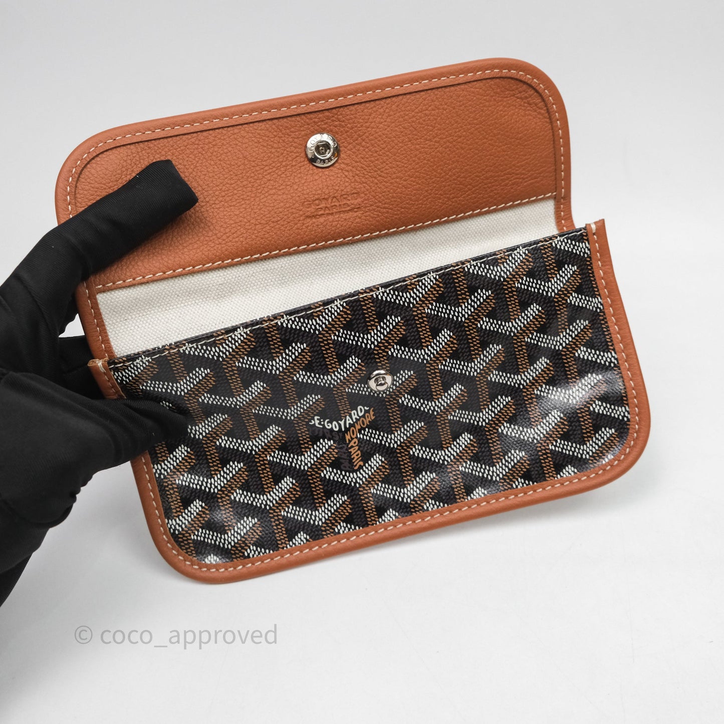 Goyard St Louis Tote GM Tan Black