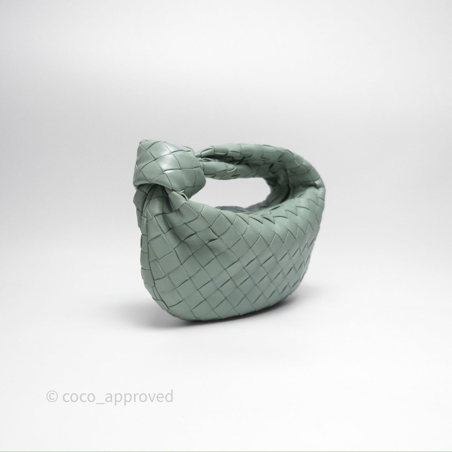 Bottega Veneta Mini Jodie Bag Intrecciato Green Lambskin Gold Hardware⁣⁣