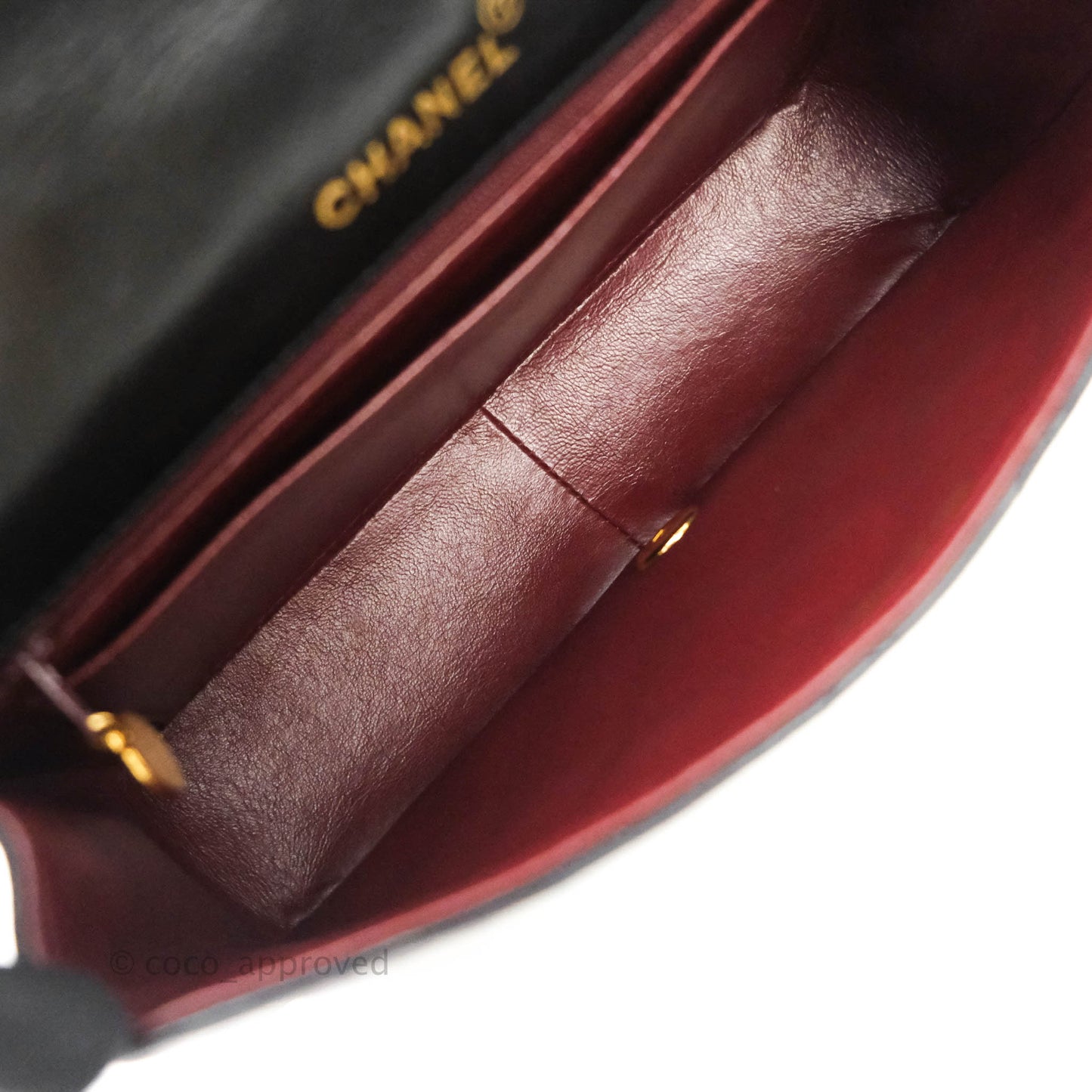 Chanel Black Quilted Lambskin Medium Vintage Classic Diana Flap Bag
