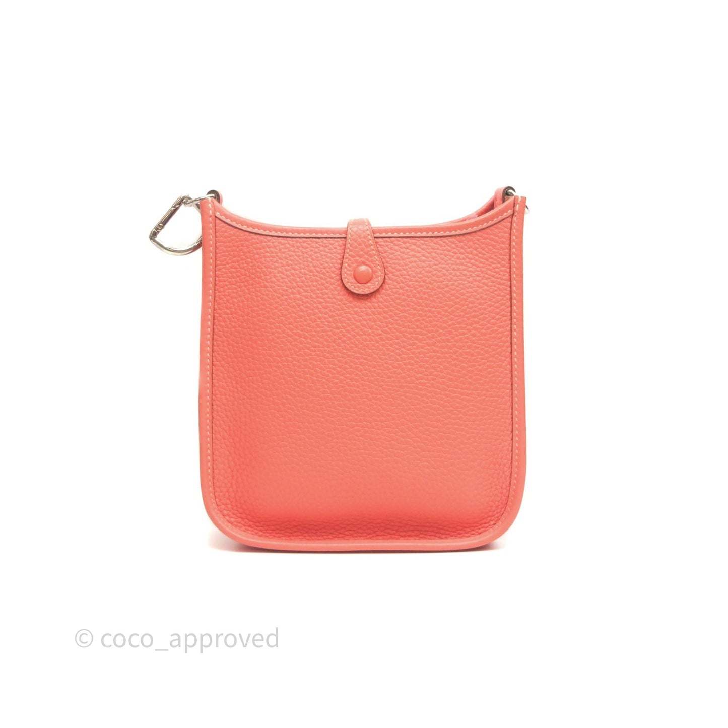Hermès Mini Evelyne 16 Crevette L5 Clemence Palladium Hardware