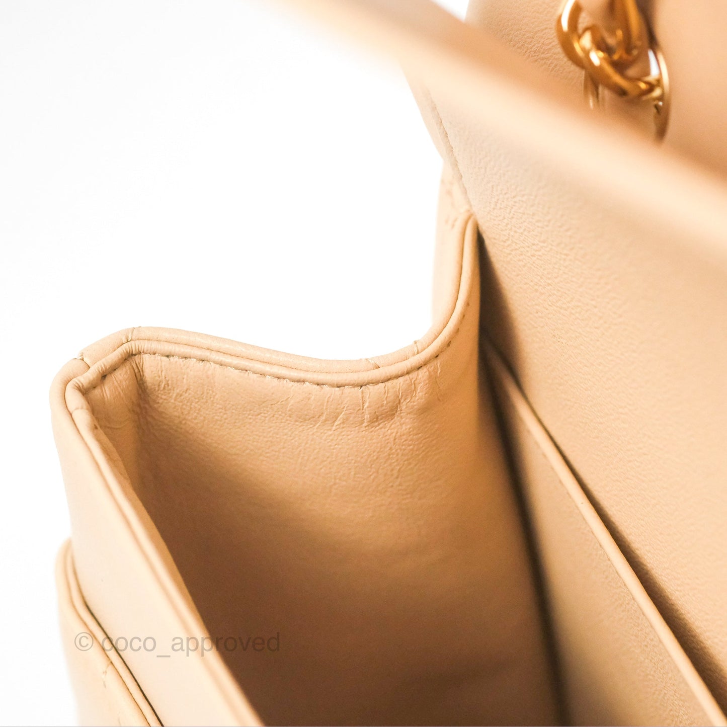 Chanel Jumbo Double Flap Beige Lambskin Gold Hardware⁣⁣