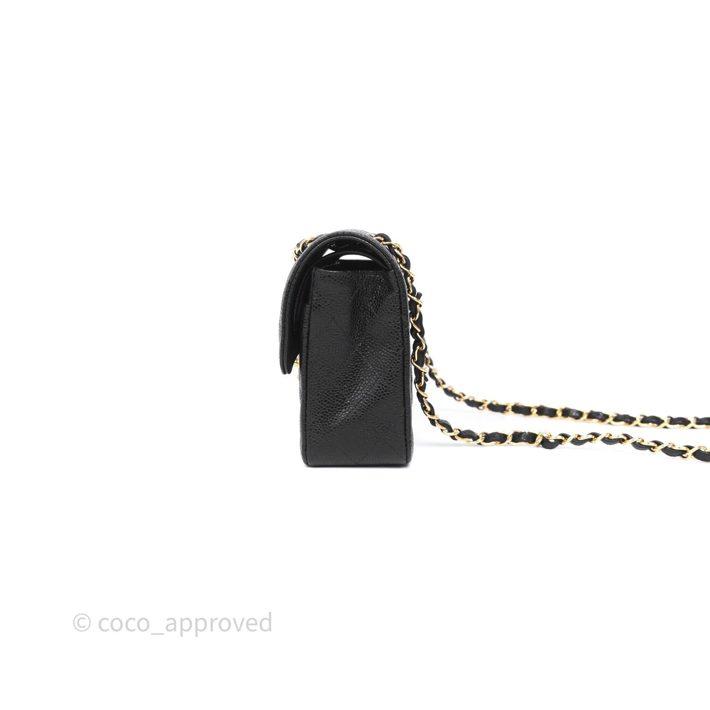 Chanel Quilted Small Classic Flap Black Caviar Gold Hardware