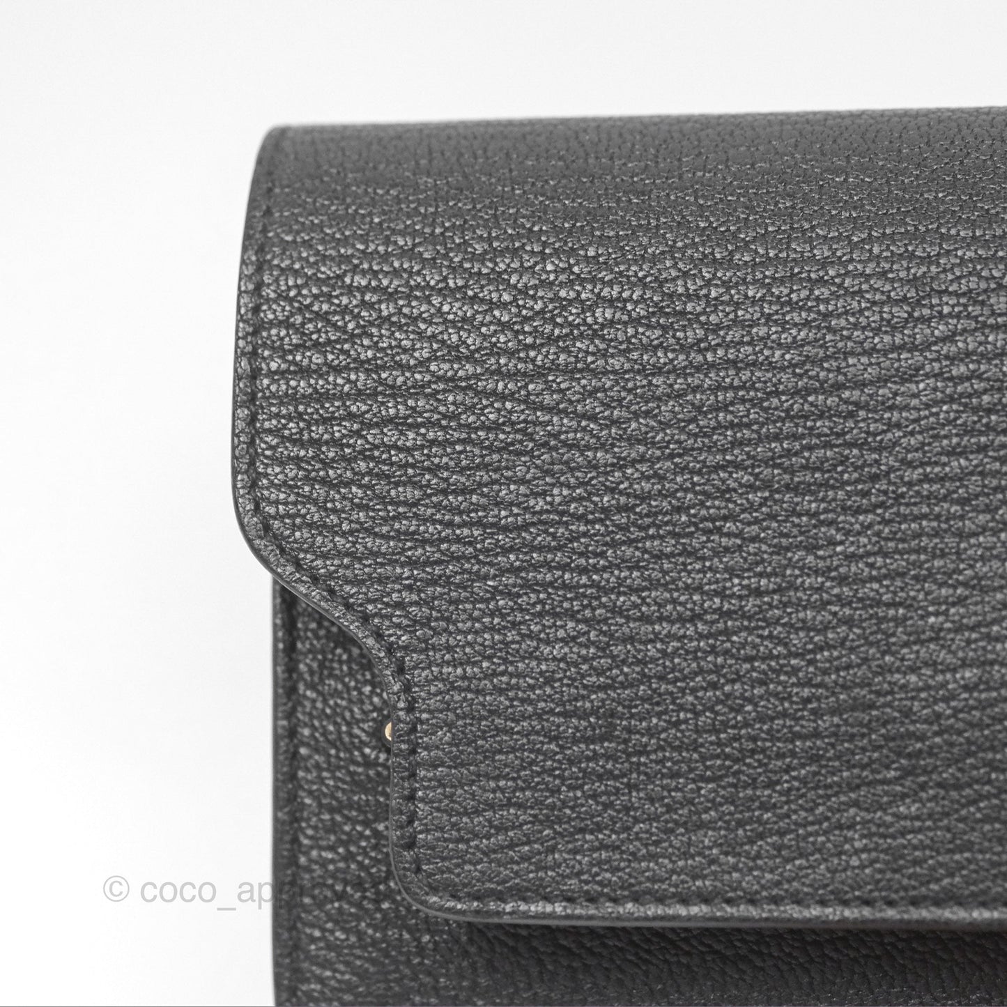 Hermès Roulis Slim Wallet Black Noir 89 Chevre Mysore Gold Hardware
