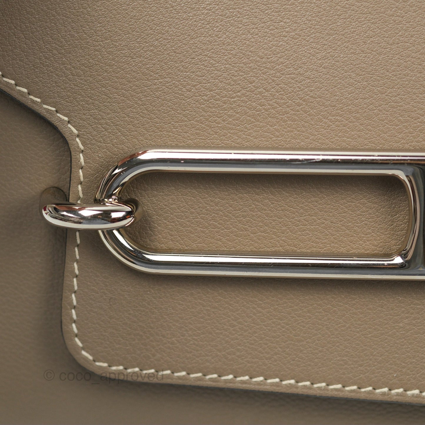 Hermès Roulis 23 Etoupe Evercolor Palladium Hardware