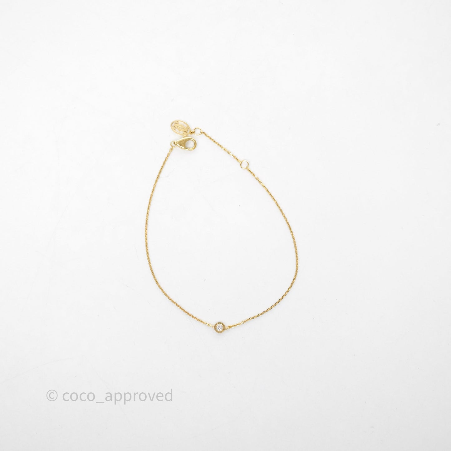 Cartier d'Amour Bracelet Mini Yellow Gold Diamond