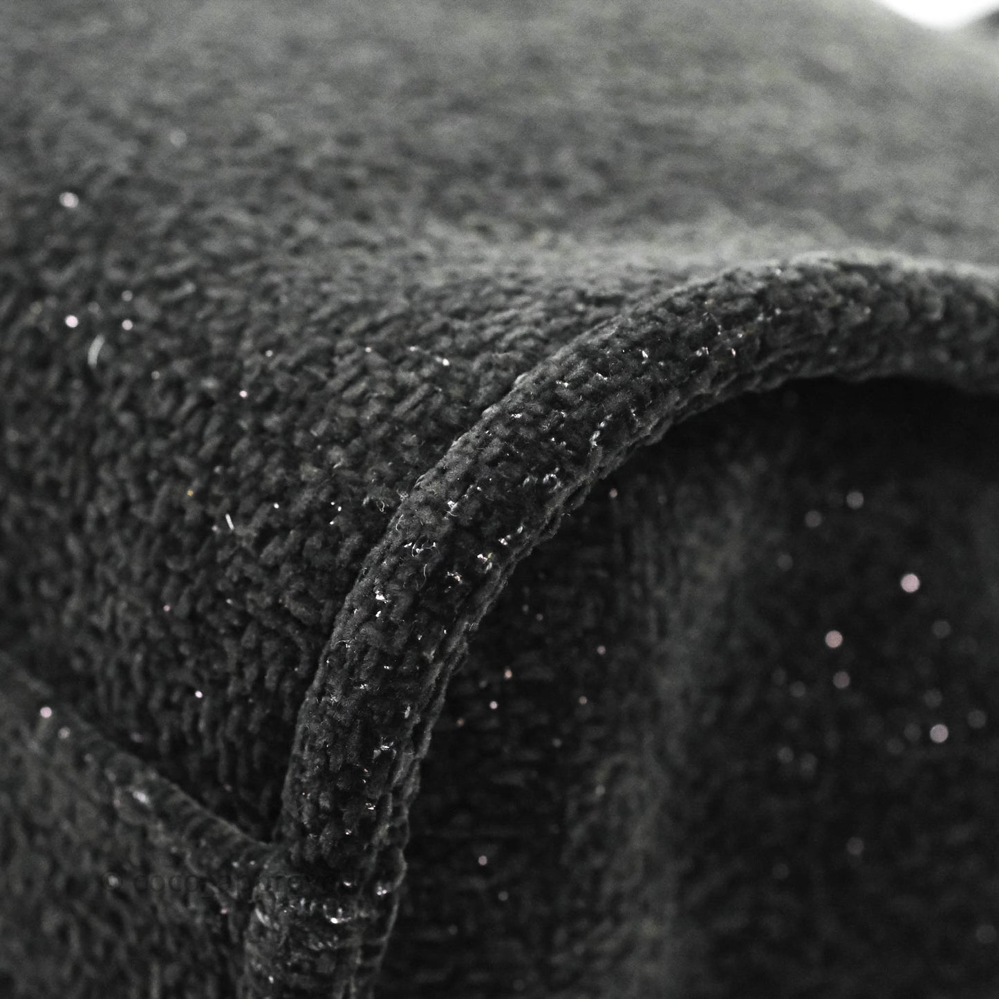 Chanel Large Deauville Black Glitter Lurex