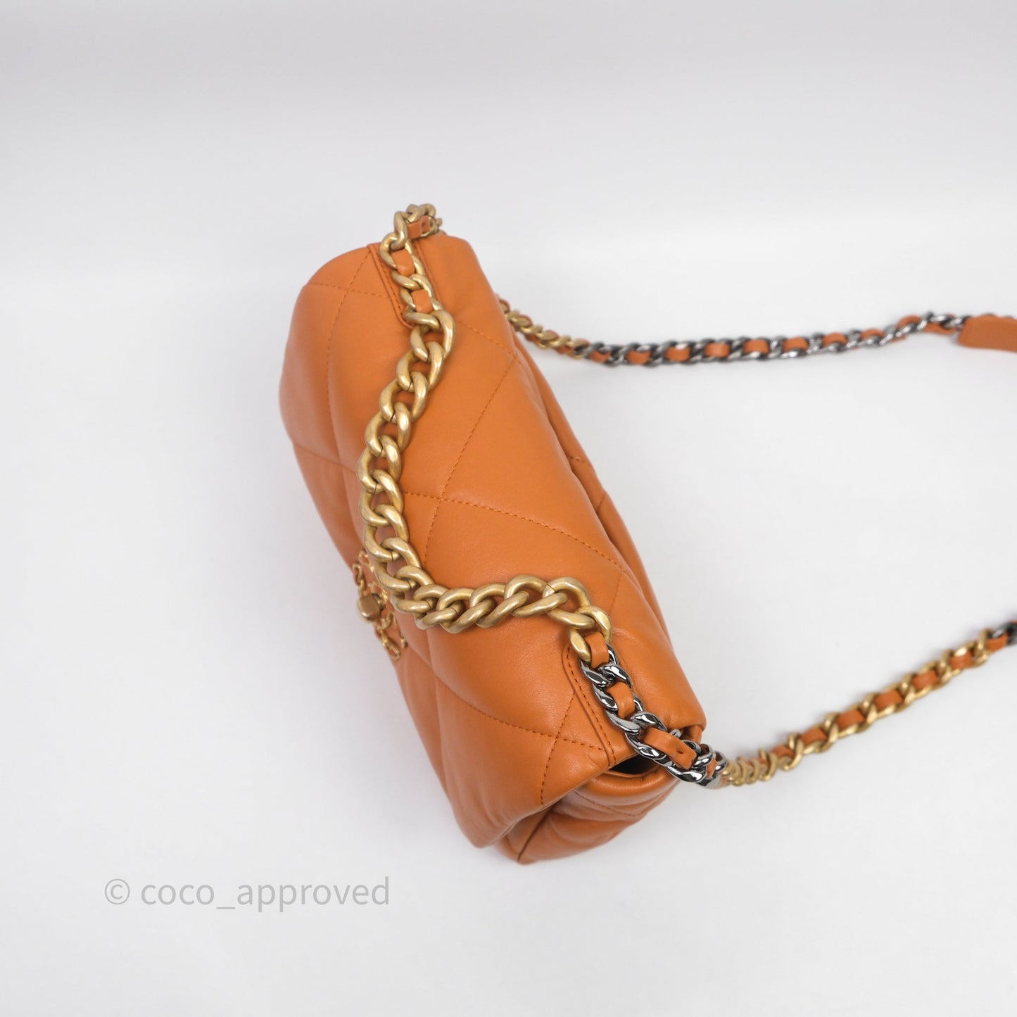 Chanel 19 Small Caramel Mixed Hardware