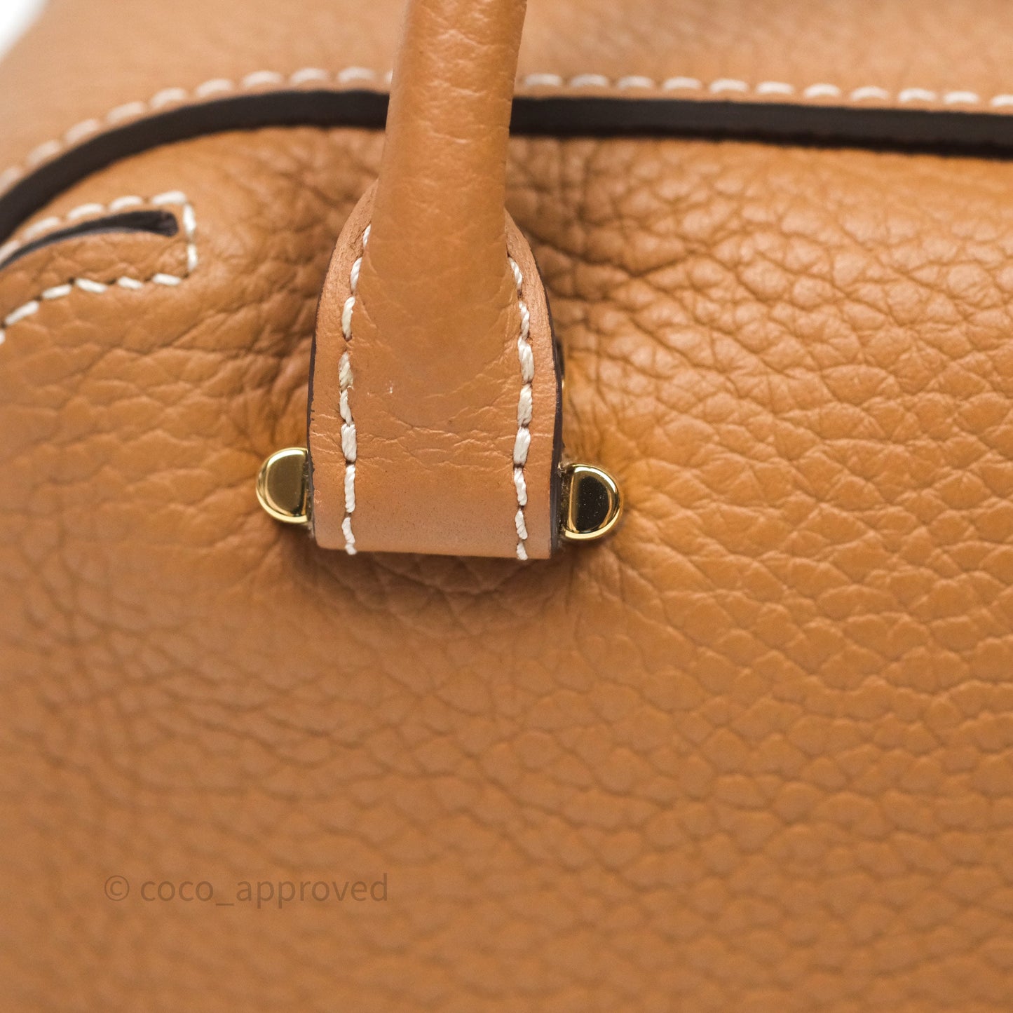 Delvaux Cool Box Nano Taurillon Soft Grained Calfskin Vegetal Ivory Gold Hardware