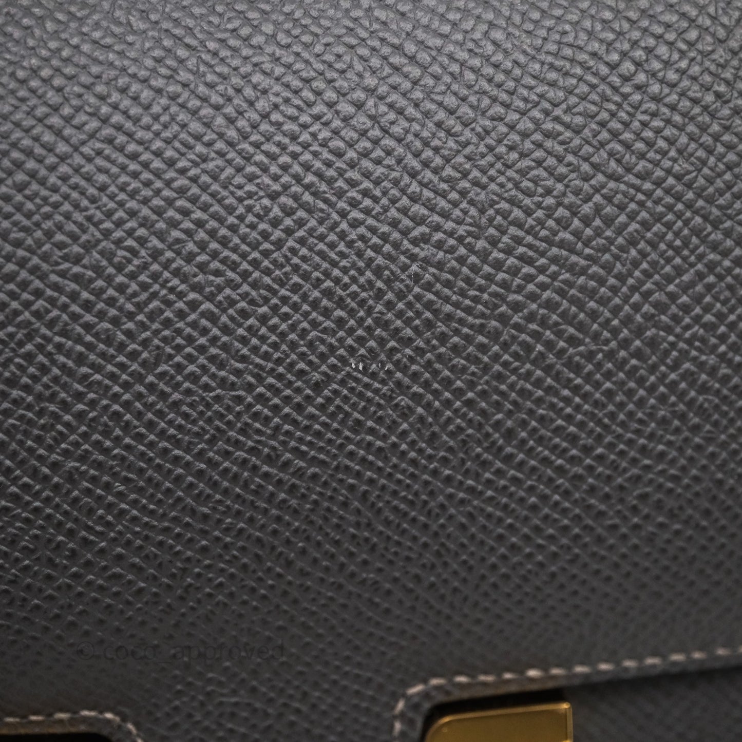 Hermès Constance Mini 18cm Graphite 88 Epsom Gold Hardware