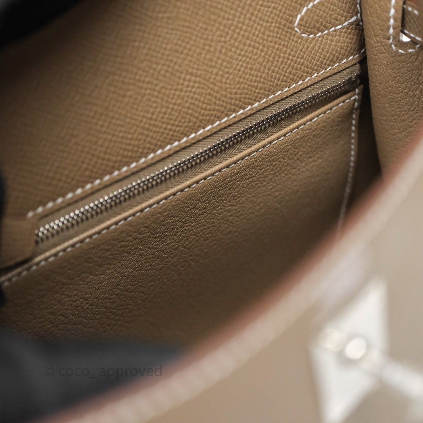 Hermes Kelly 25 Etoupe 18 Palladium Hardware