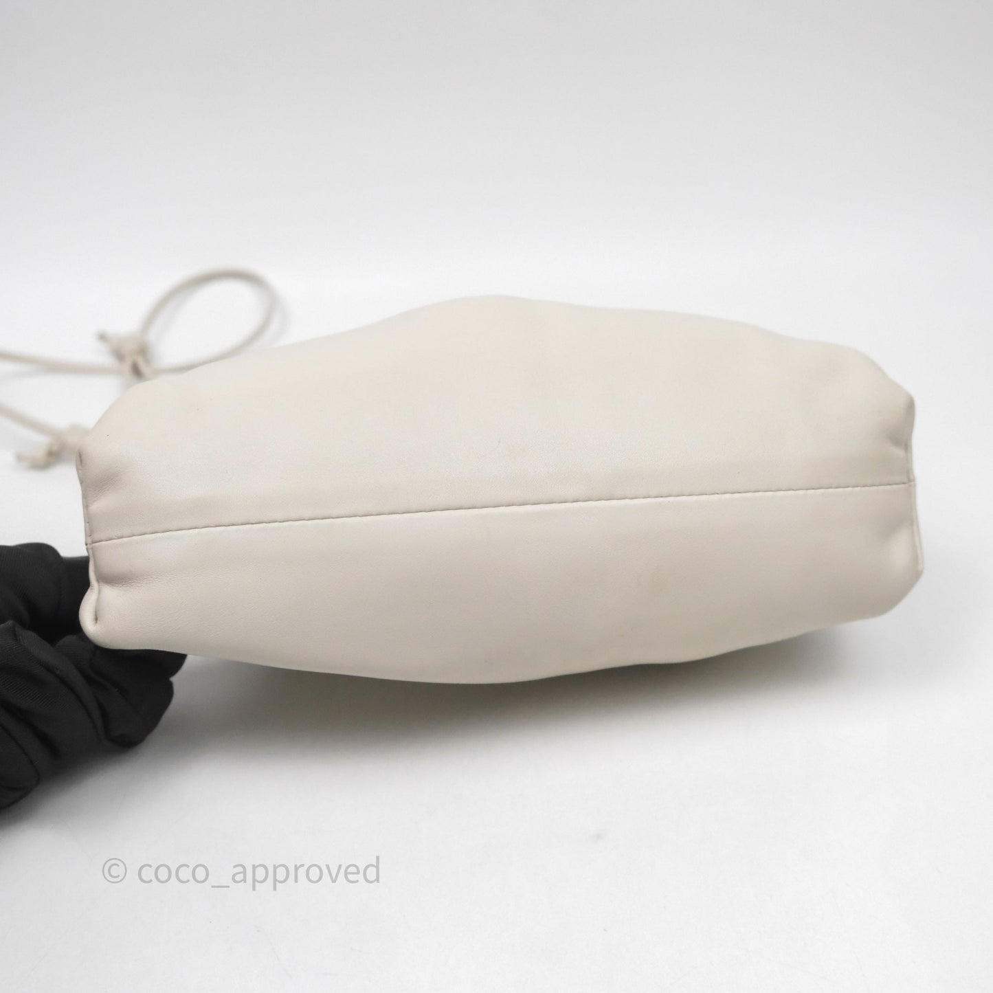 Bottega Veneta The Mini Pouch Ivory Calfskin