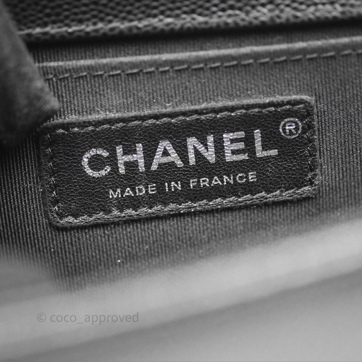Chanel Quilted Medium Boy Black Caviar Ruthenium Hardware