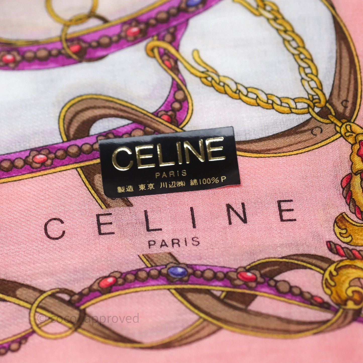 Celine Vintage Scarf Pink