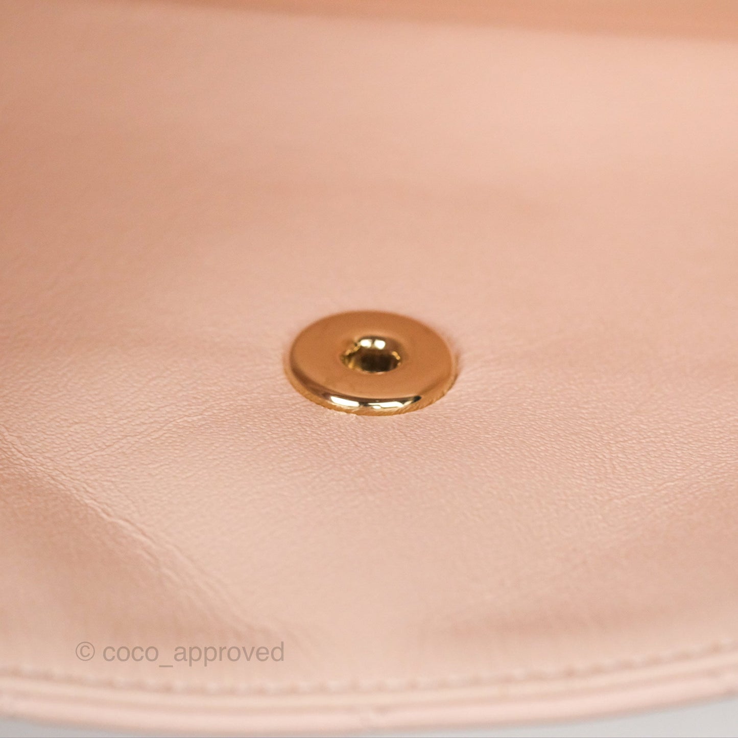 Chanel Flap Clutch With Chain Quilted Light Pink Lambskin Gold Hardware