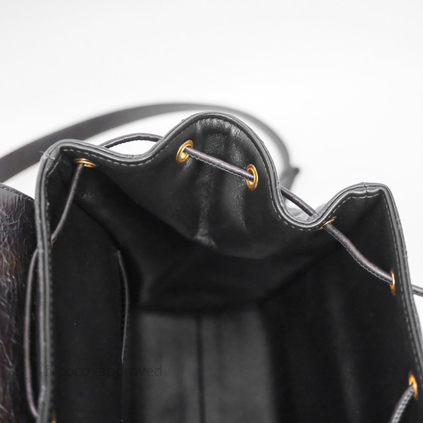 Christian Dior Medium Dior Caro Backpack Black Macrocannage Lambskin