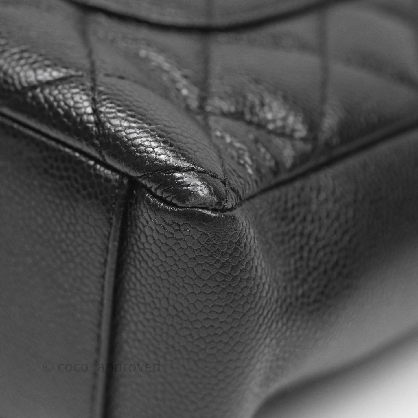 Chanel Vertical GST Black Caviar Gold Hardware