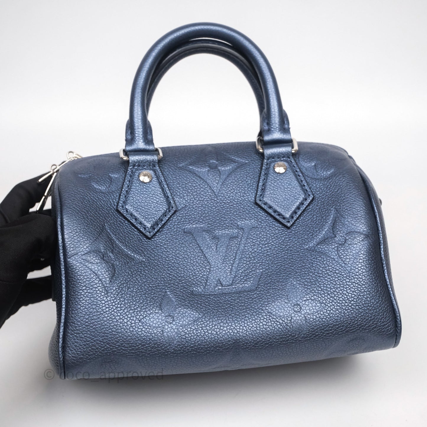 Louis Vuitton Speedy Bandoulière 20 Monogram Empreinte Navy