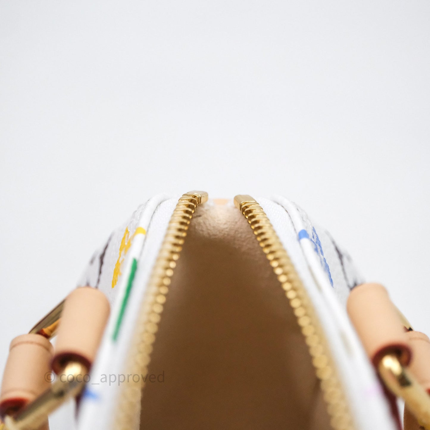 LV x TM Speedy Nano Speedy Multicolore Blanc Monogram Canvas