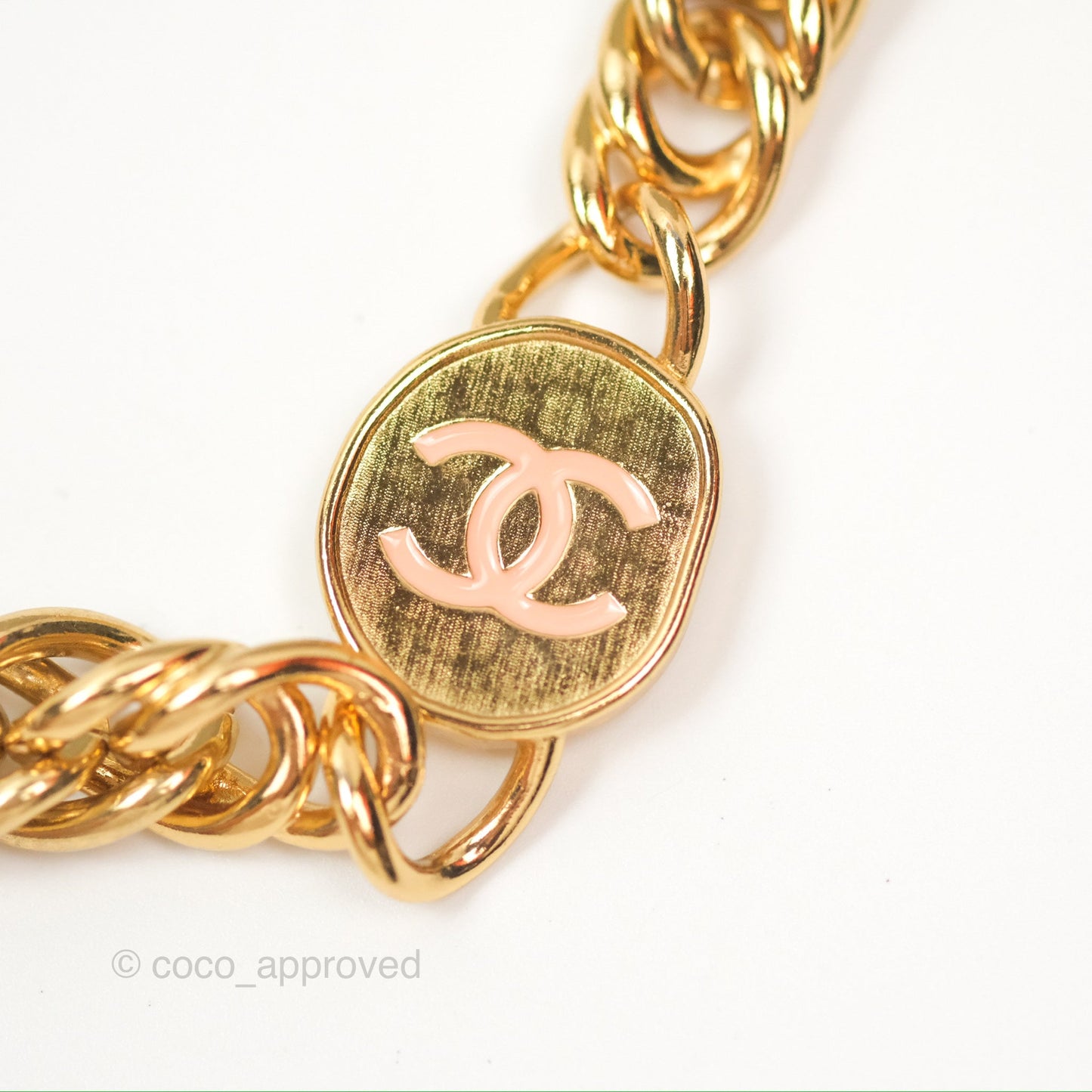 Chanel Quilted Vanity Rectangular with Chain Grey Blue Lambskin Gold Hardware