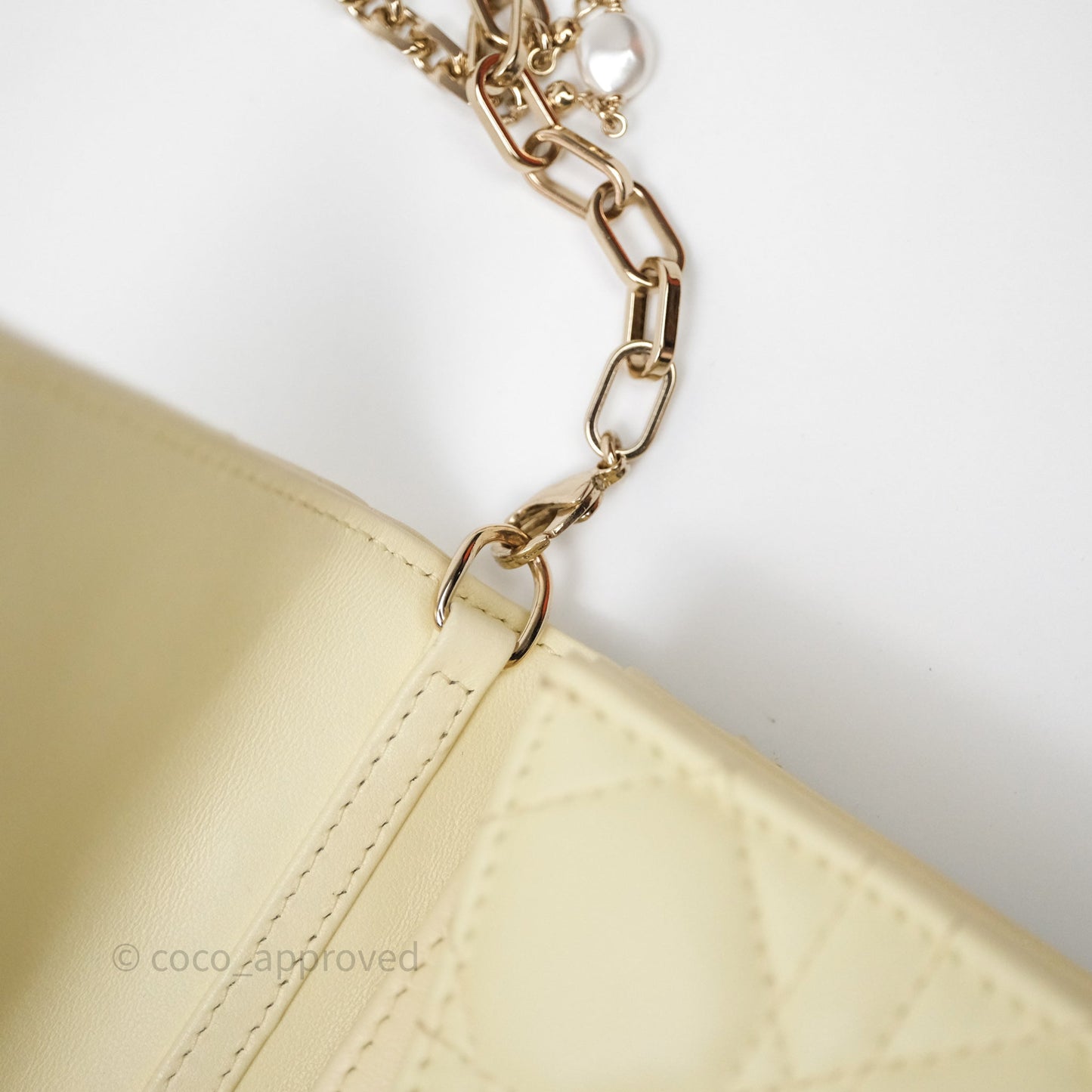 Christian Dior My Dior Mini Bag Yellow Cannage Lambskin Gold Hardware