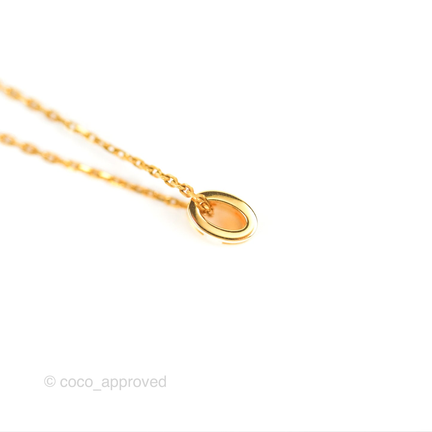 Hermès Mini Pop H Pendant Necklace White Gold Hardware