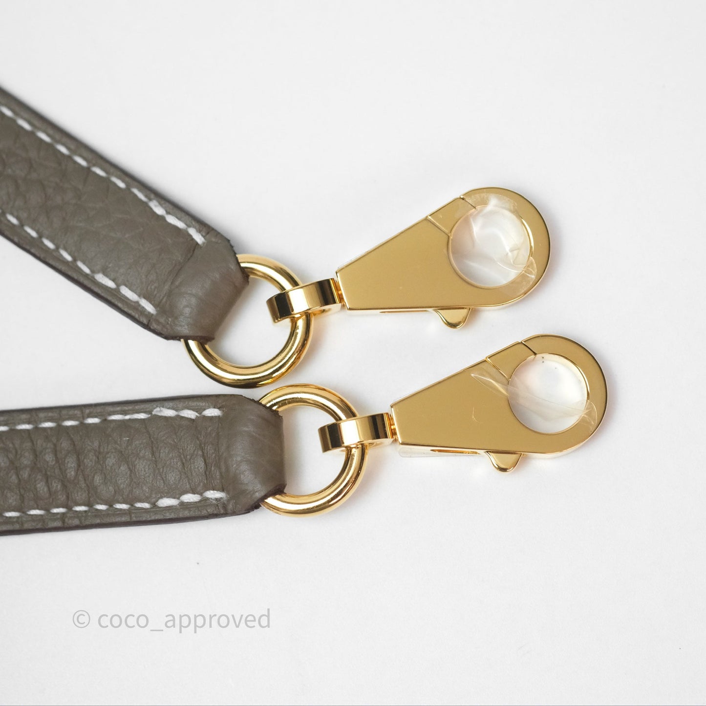 Hermès Kelly II 28 Retourne Etoupe 18 Clemence Gold Hardware