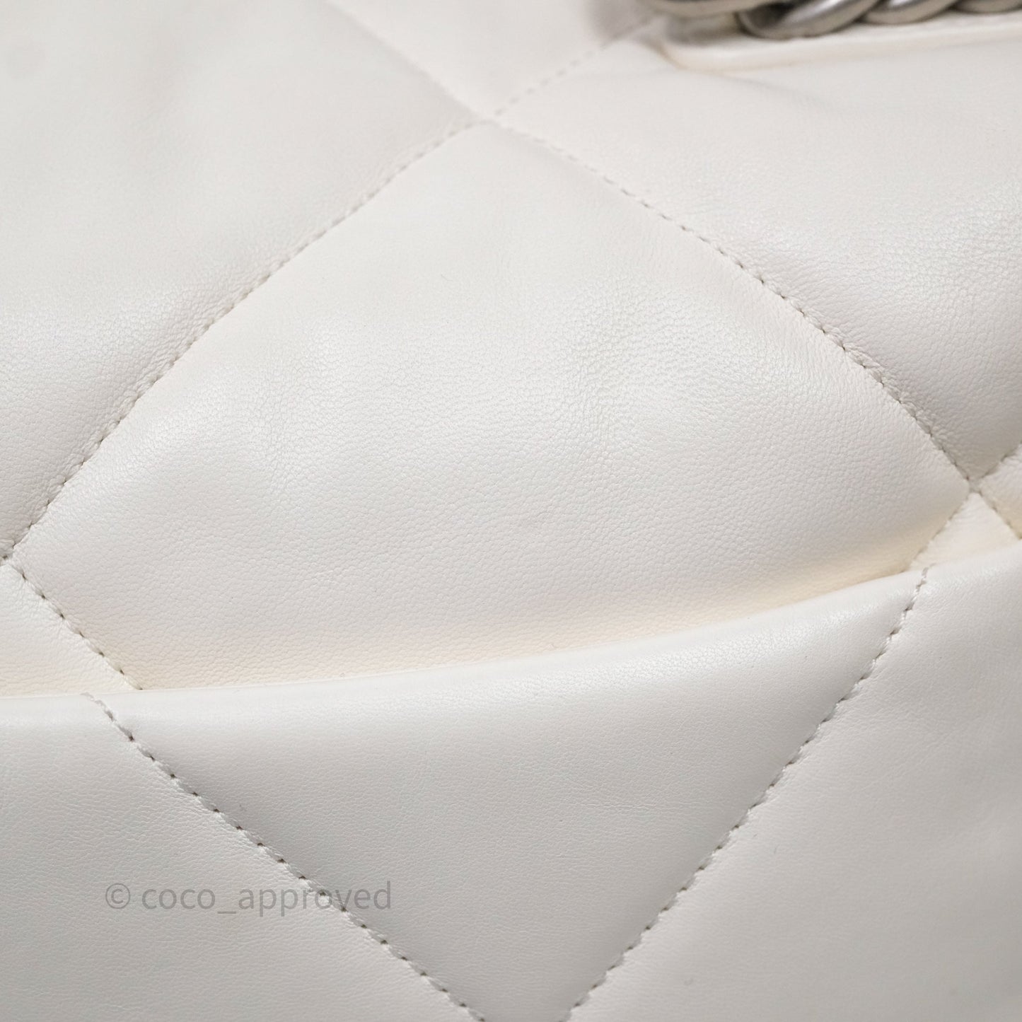 Chanel 19 Medium White Mixed Hardware