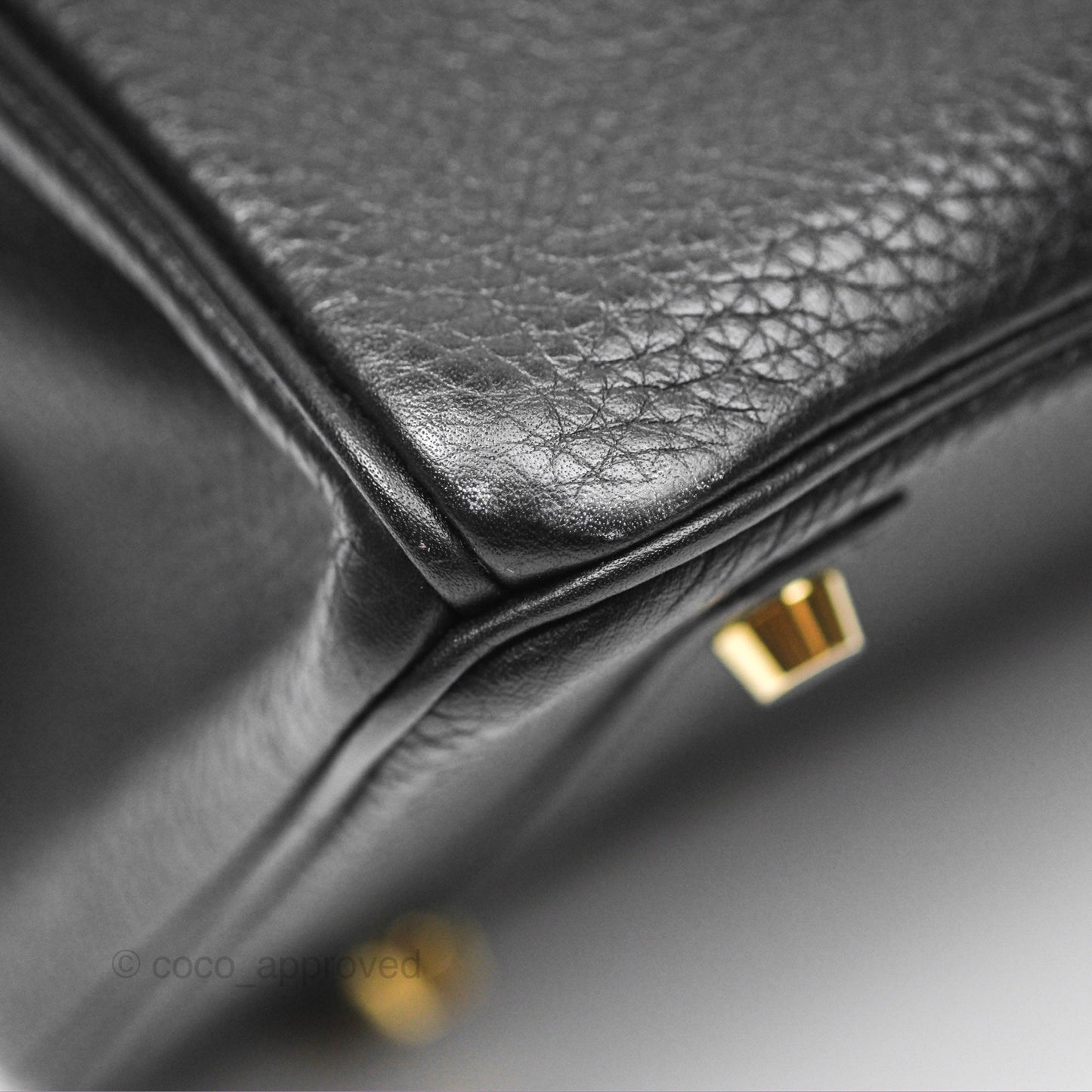 Hermès Birkin 30 Retourne Black Noir 89 Clemence Gold Hardware