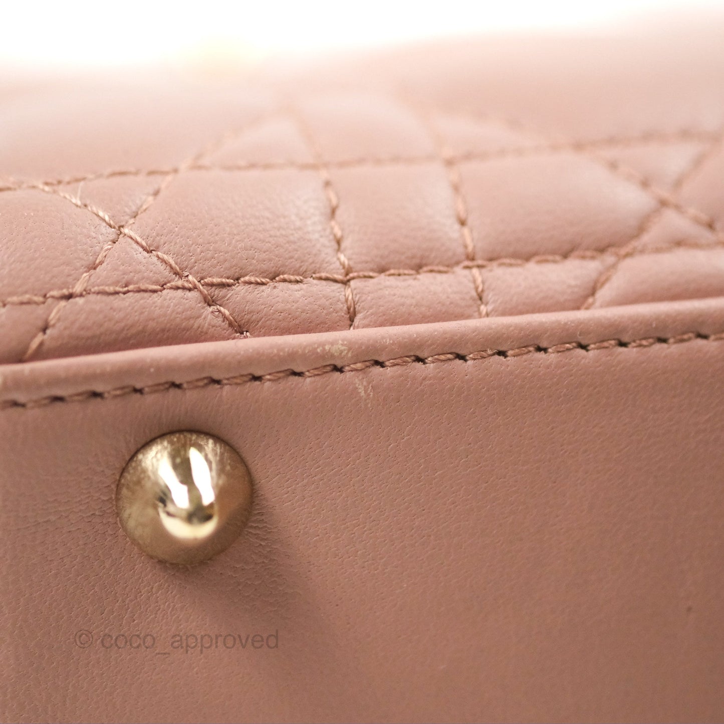 Christian Dior Lambskin My ABCDior Lady Dior Fard Gold Hardware