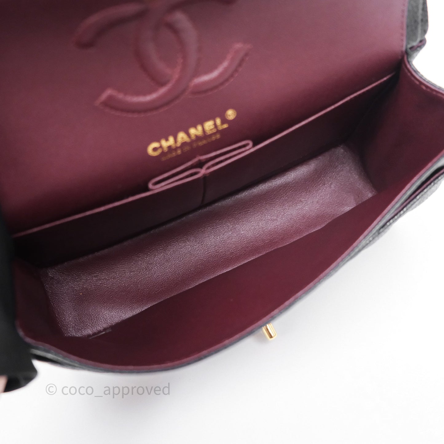 Chanel Quilted Small Classic Flap Black Caviar Gold Hardware