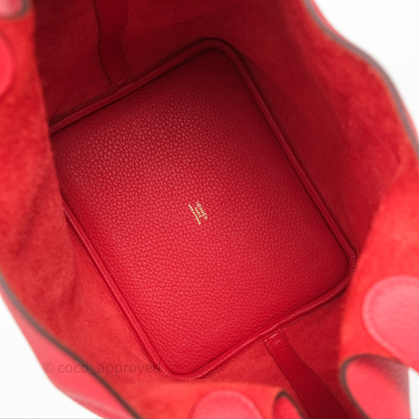 Hermès Picotin 22 Rouge Tomate S5 Clemence Gold Hardware