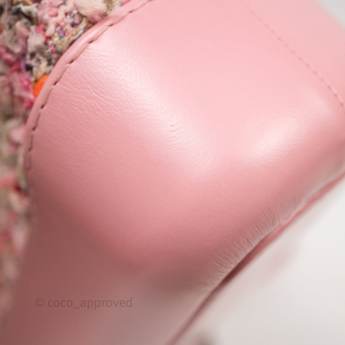 Chanel Small Gabrielle Hobo Quilted Pink Tweed Aged Calfskin