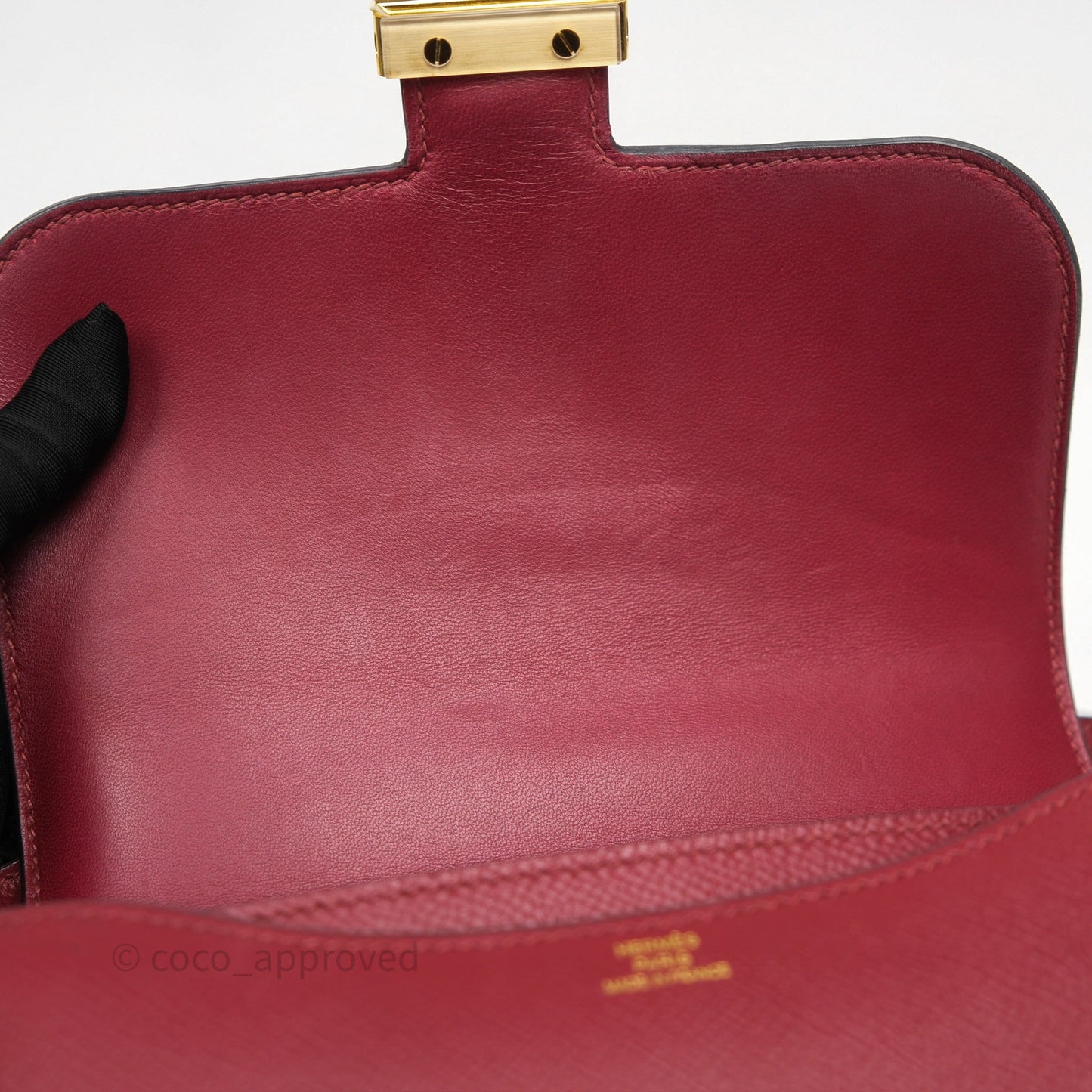 Hermès Constance Mini 18cm Rouge Grenat K1 Epsom Gold Hardware