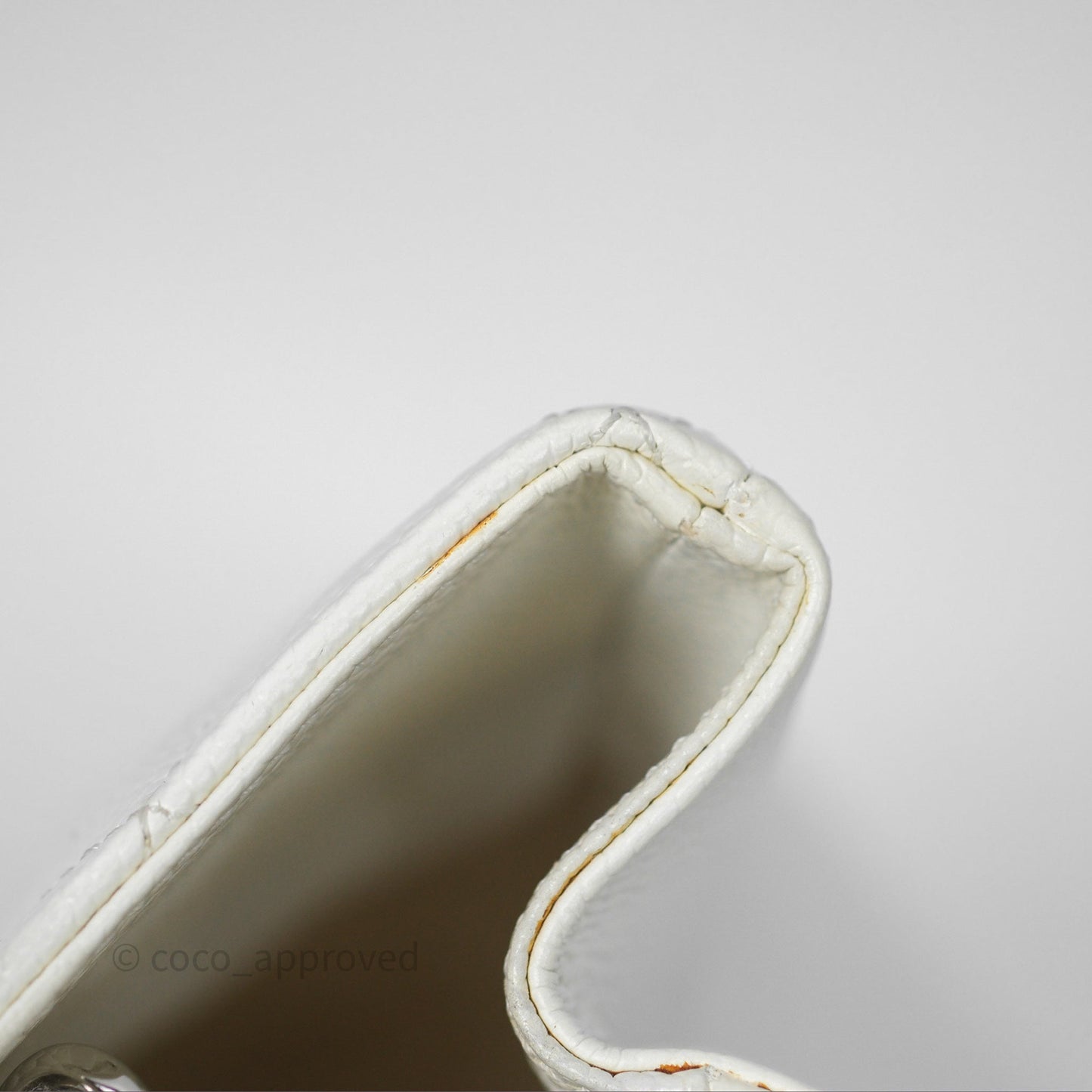 Chanel GST White Caviar Silver Hardware