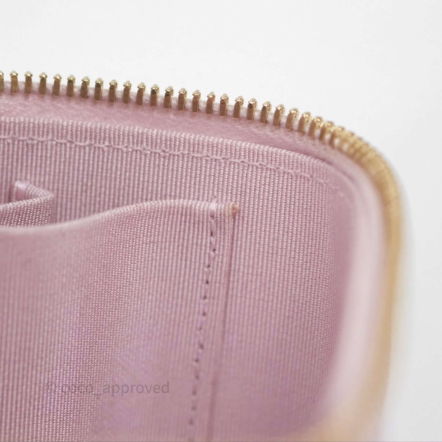 Chanel Mini Vanity With Chain Lilac Caviar Gold Hardware