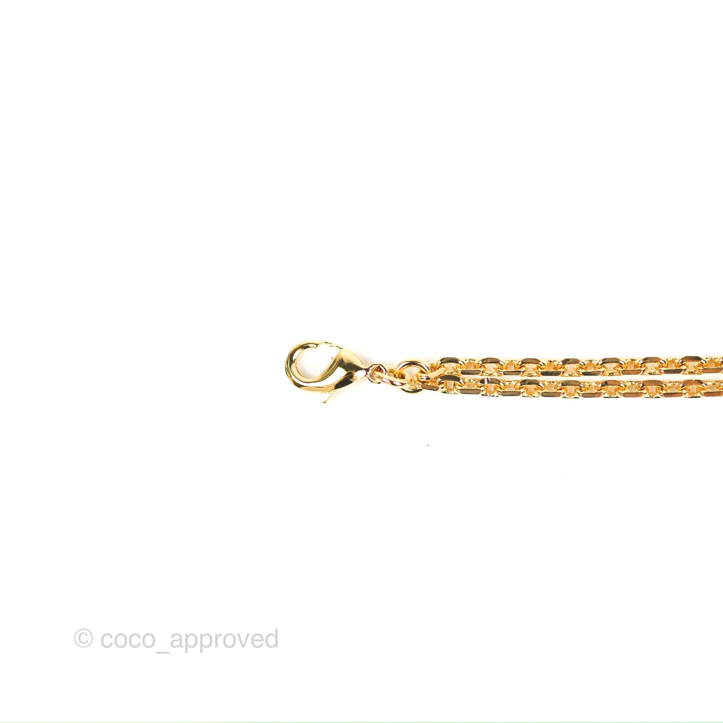 Dior Petit Star Crystal CD Charm Bracelet Gold Tone