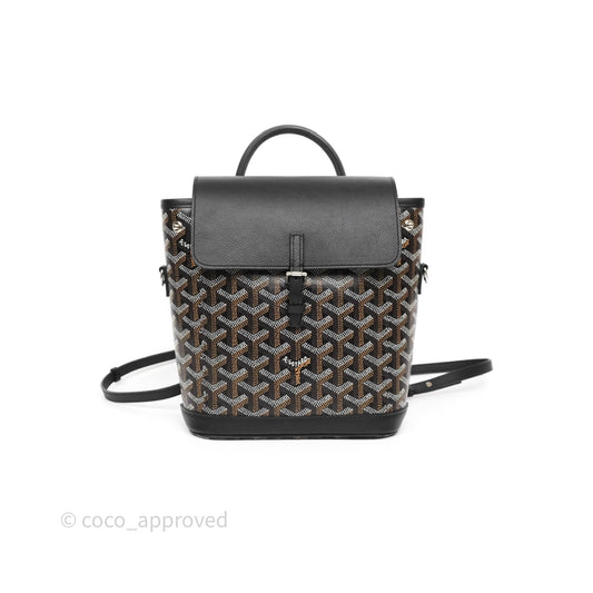 Goyard Mini Alpin Backpack Black Goyardine Calfskin