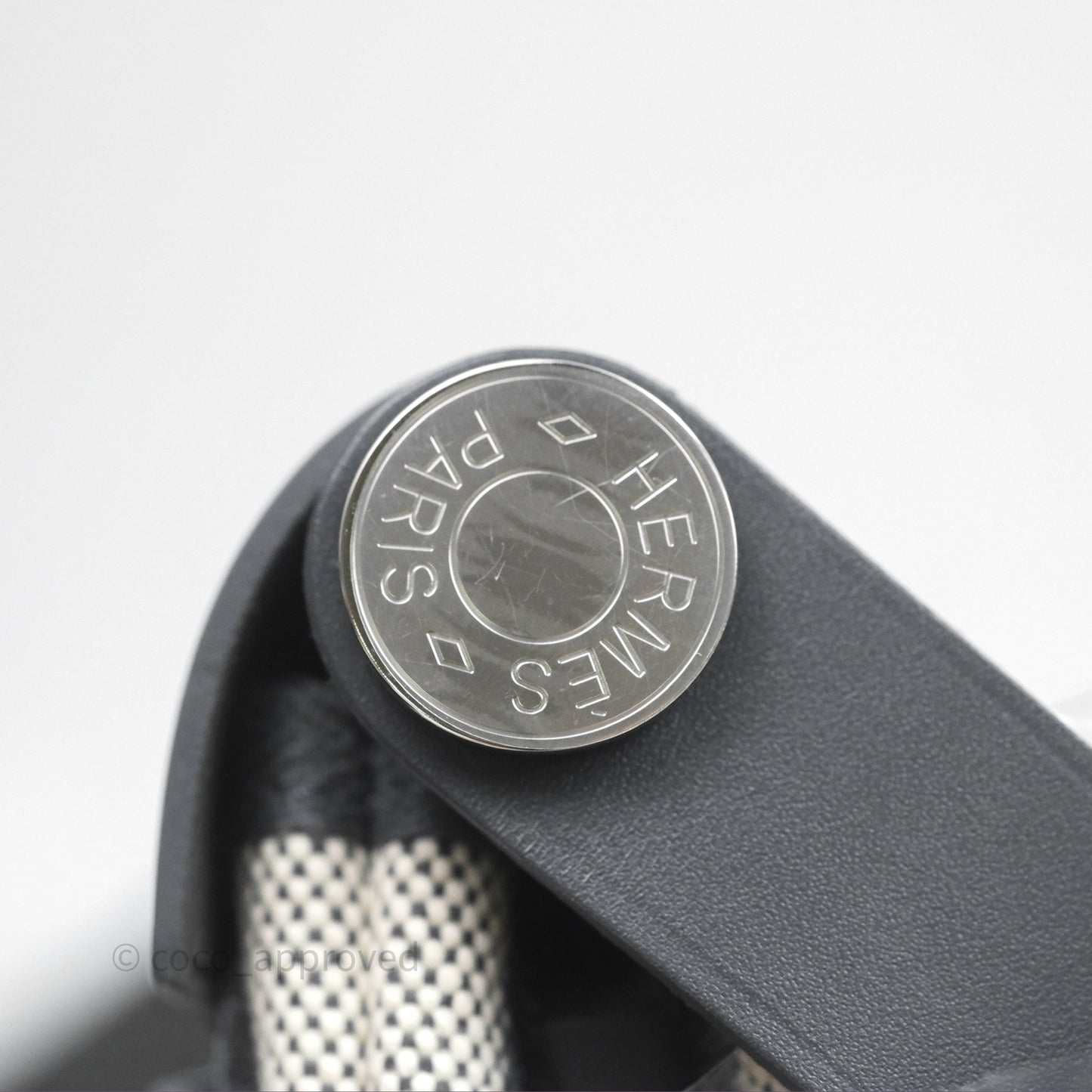 Hermès Herbag Zip 20 Mini Ardoise 85 Canvas Palladium Hardware
