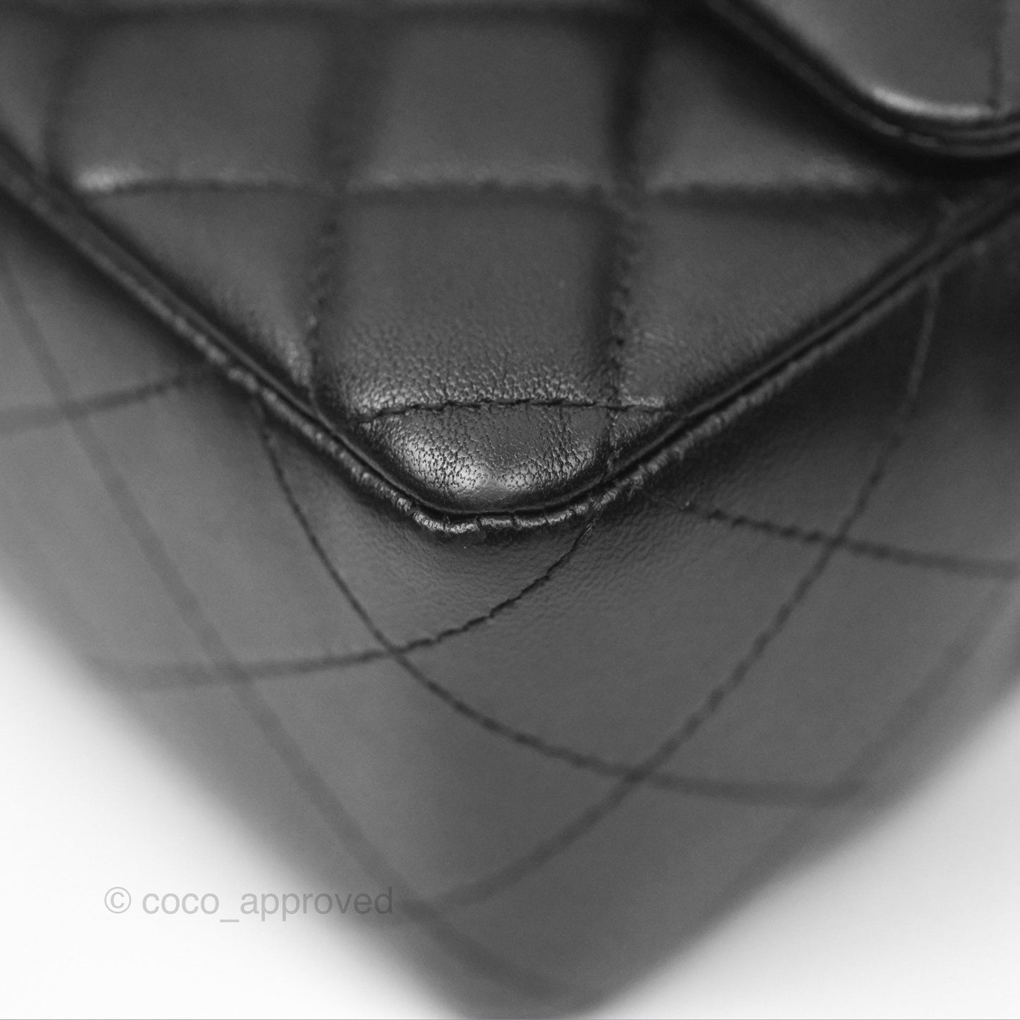 Chanel Mini Rectangular Quilted Black Lambskin Gold Hardware