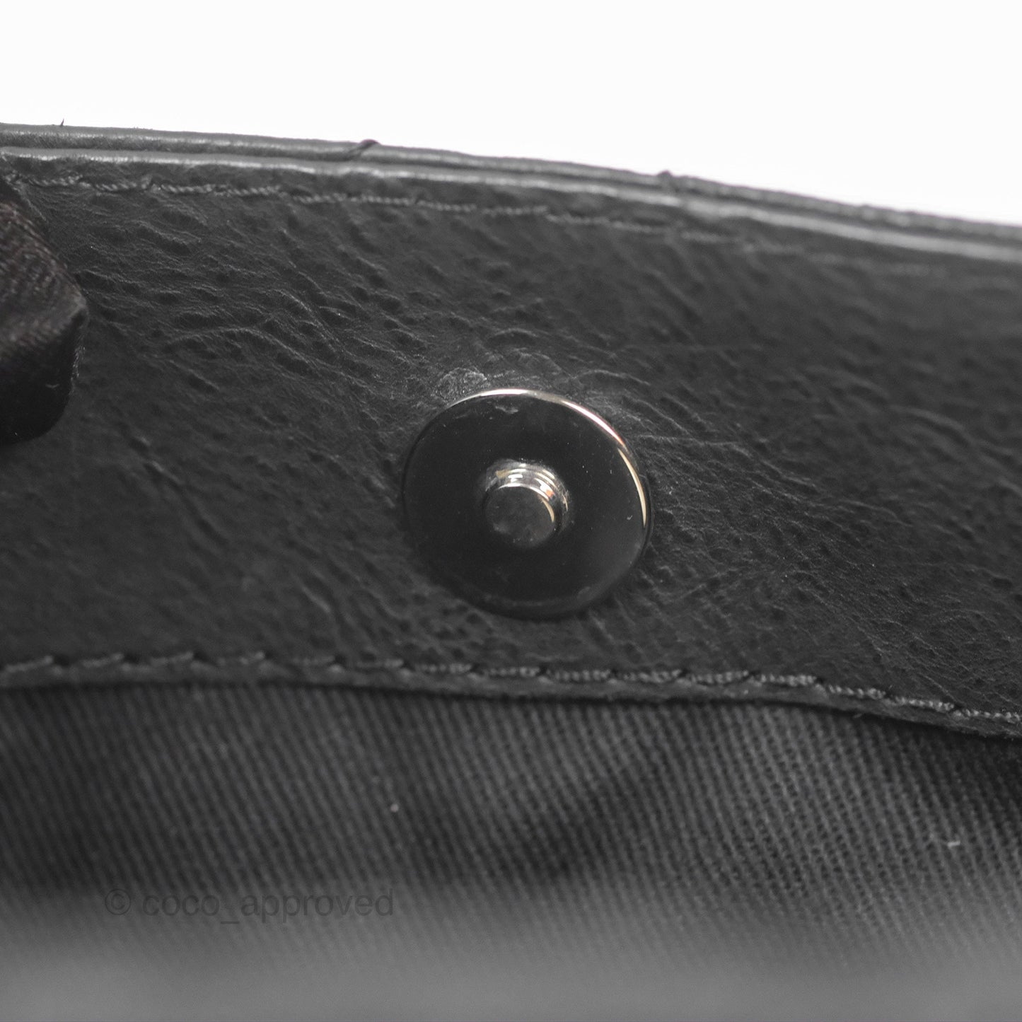 Chanel Large Hamptons Shopping Tote Black Washed Calfskin