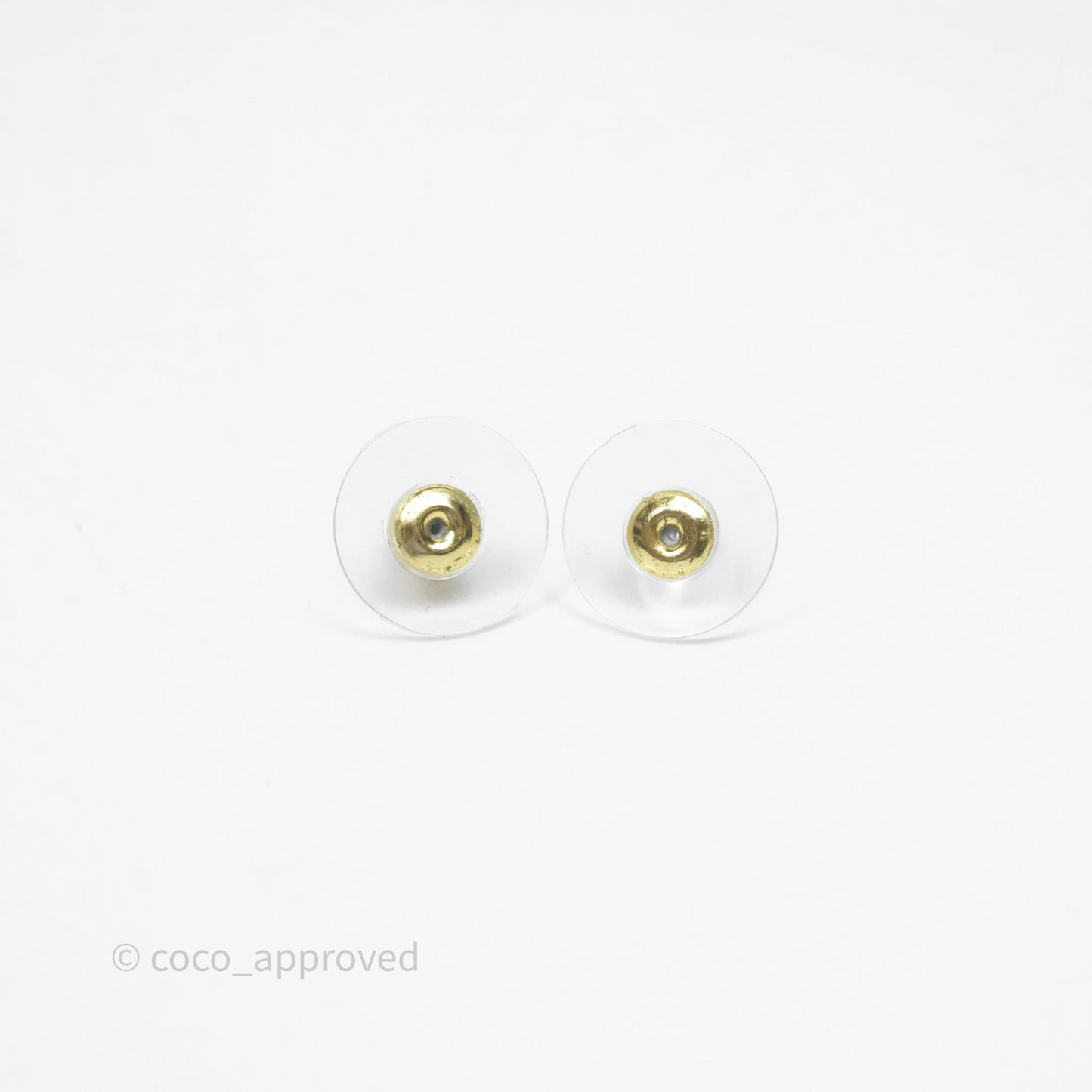 Chanel Rue Cambon CC Drop Earrings Gold Tone 22A