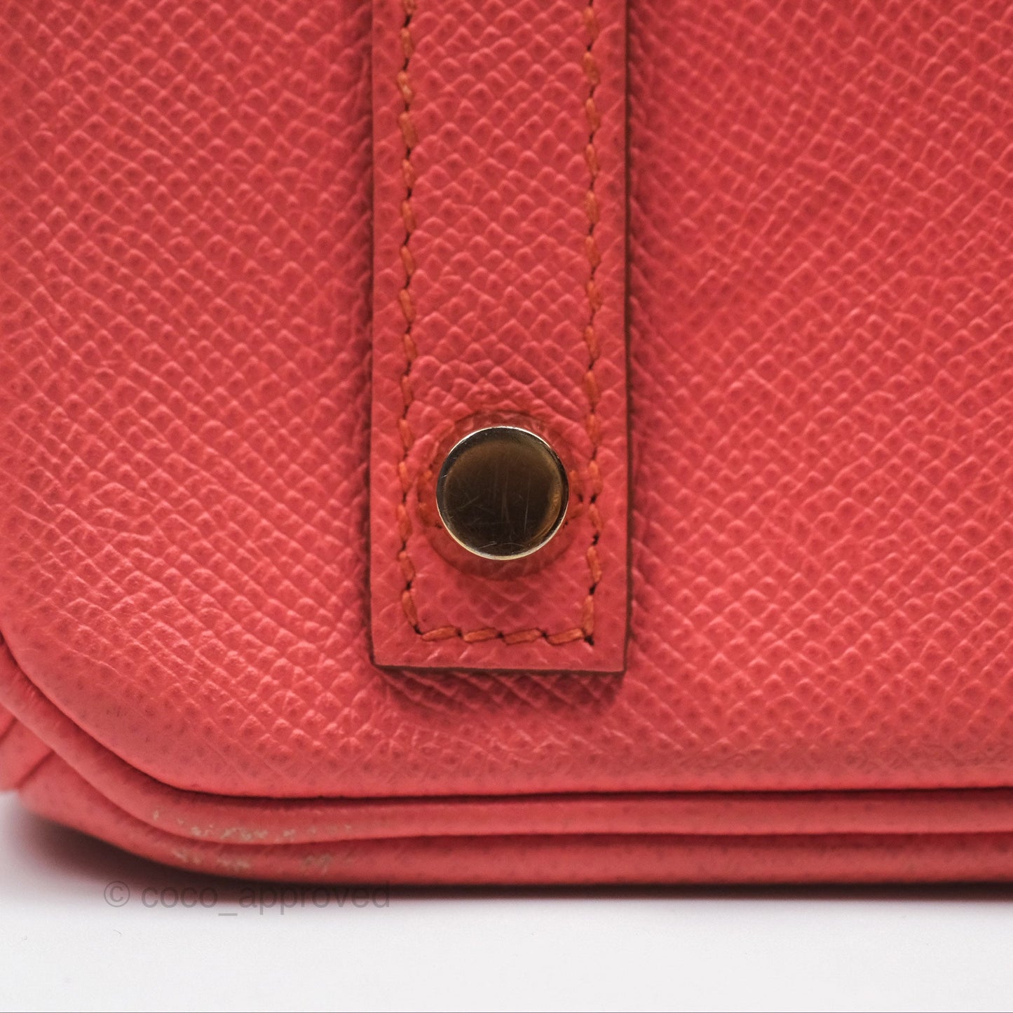 Hermès Birkin 30 Retourne Flamingo I5 Epsom Gold Hardware