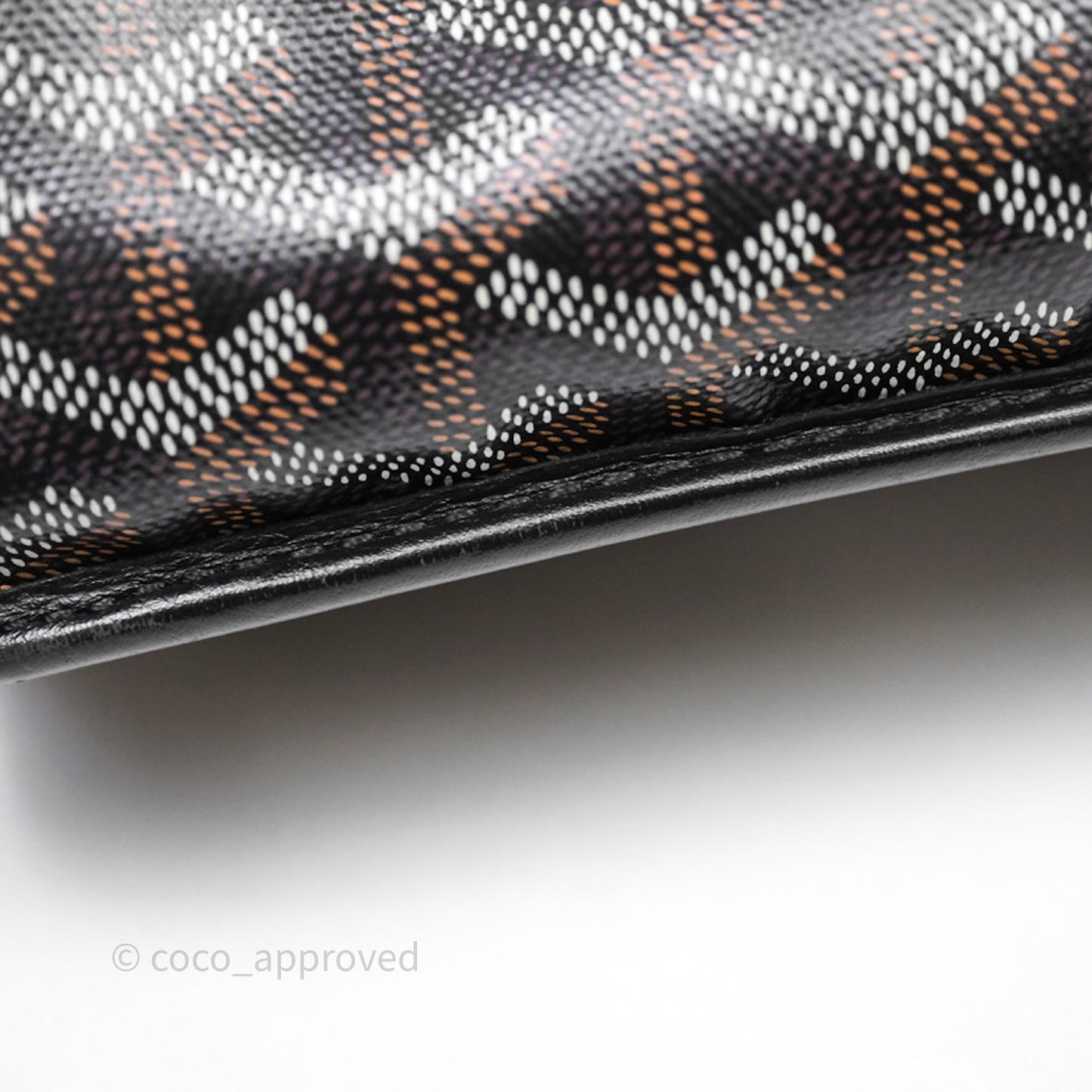 Goyard Anjou Mini Bag Goyardine Canvas Black