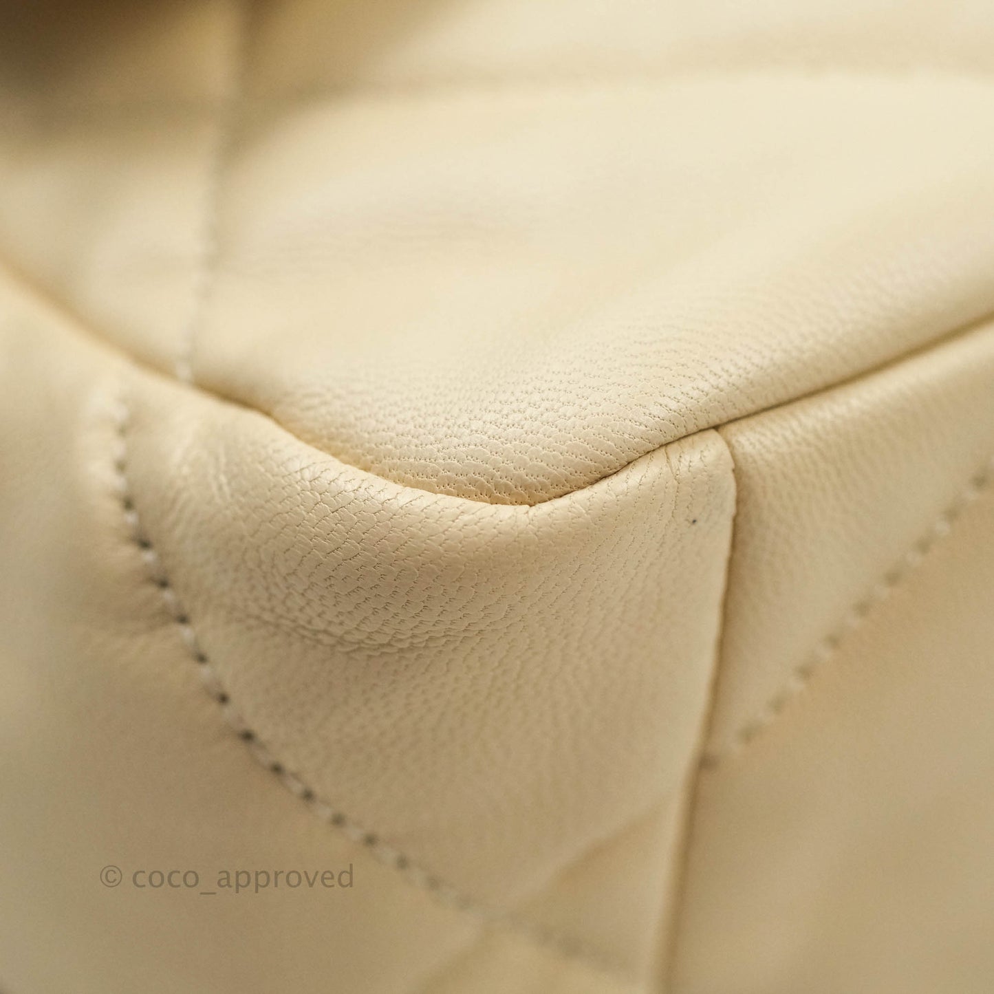 Chanel 19 Small Beige Goatskin Mixed Hardware