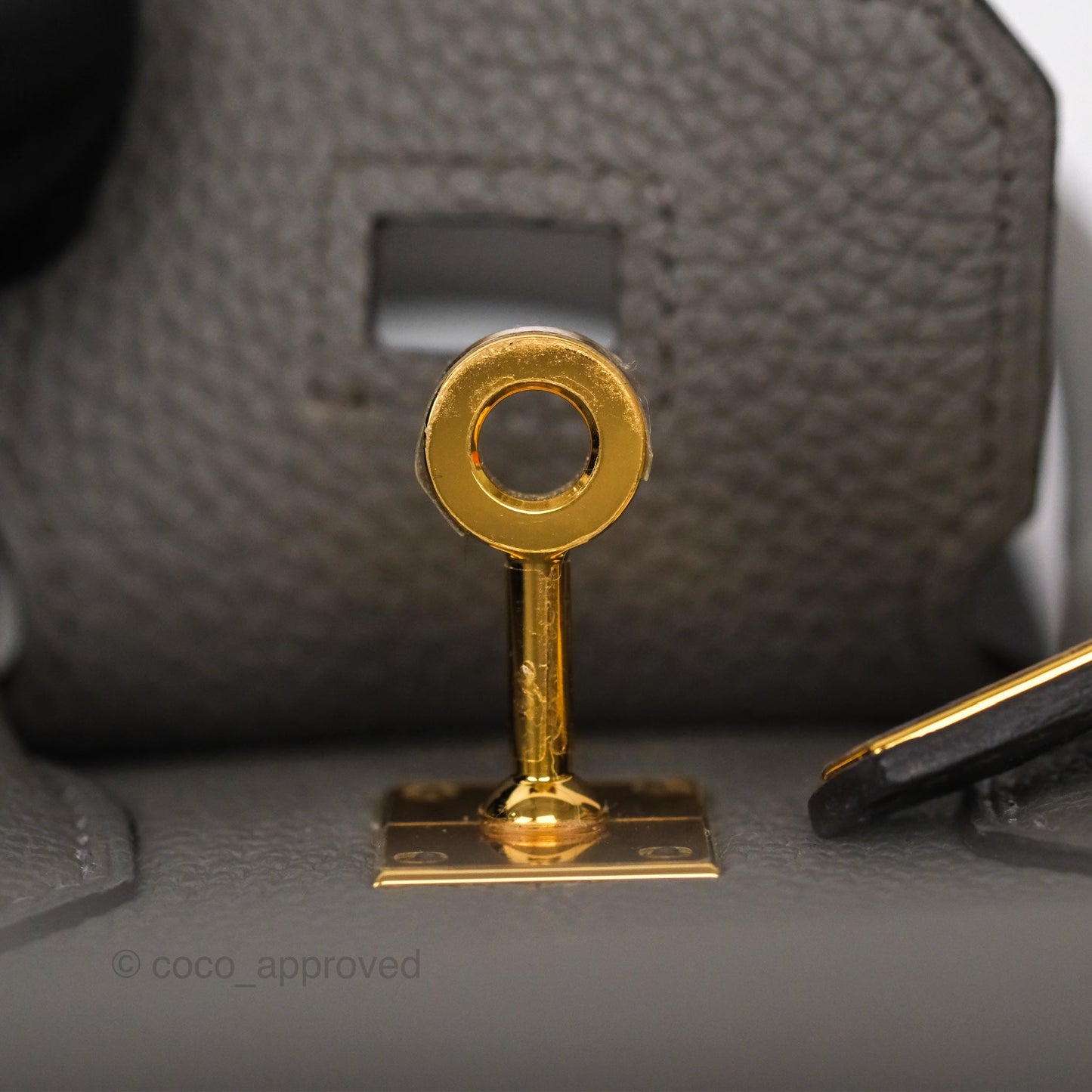 Hermès Birkin 25 Retourne Gris Meyer 0L Togo Gold Hardware