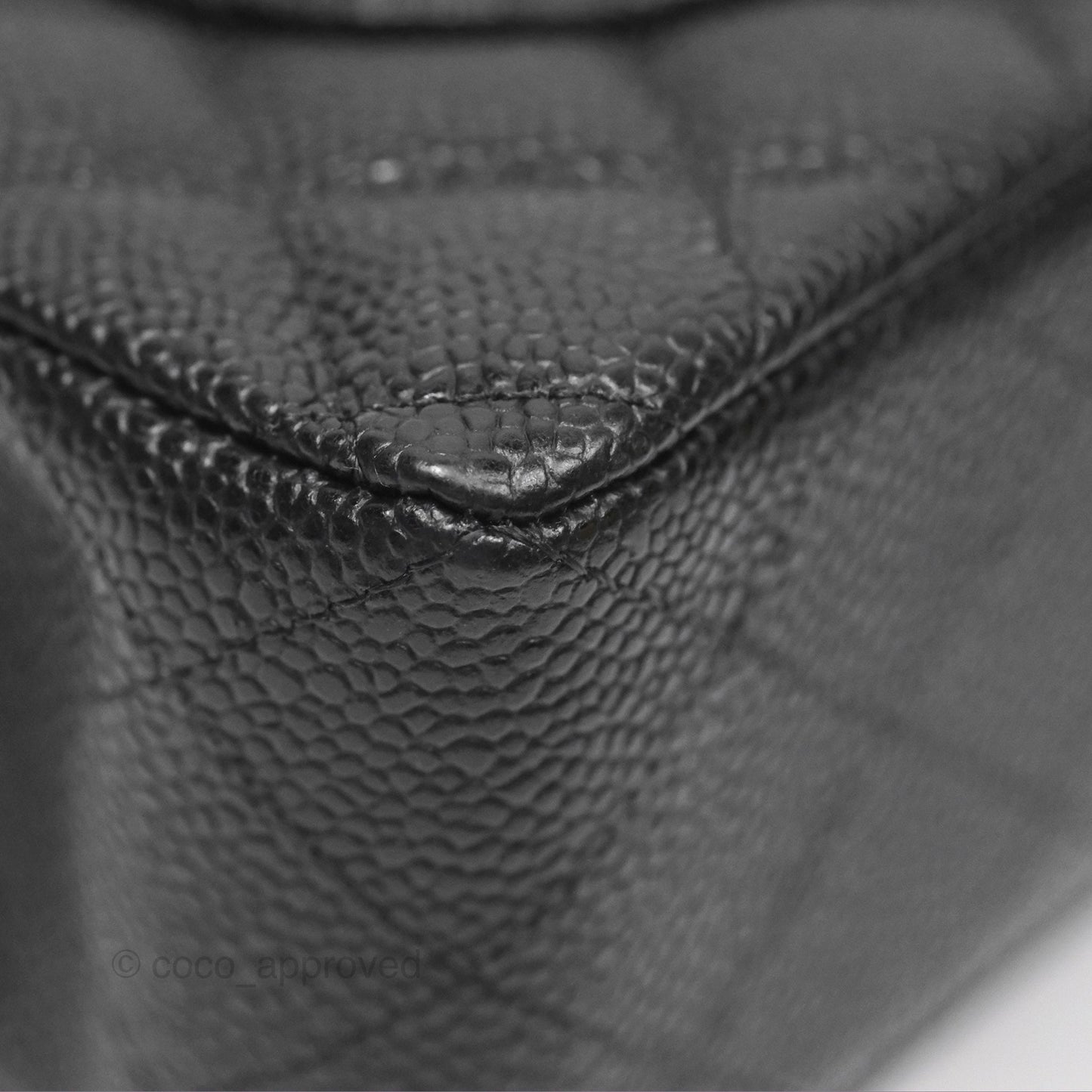 Chanel Small Classic Flap Quilted Black Caviar Gold Hardware
