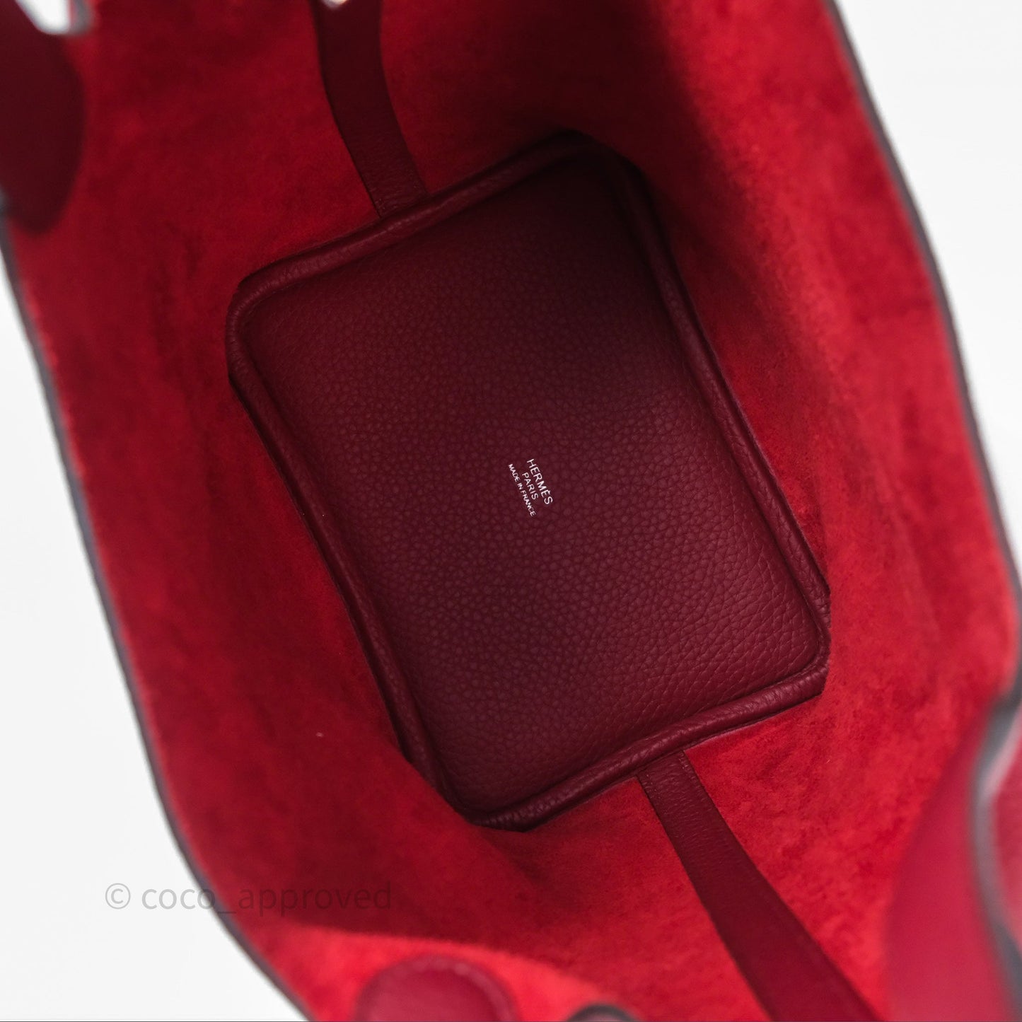 Hermès Picotin Lock 18 Rouge Grenat K1 Clemence Palladium Hardware