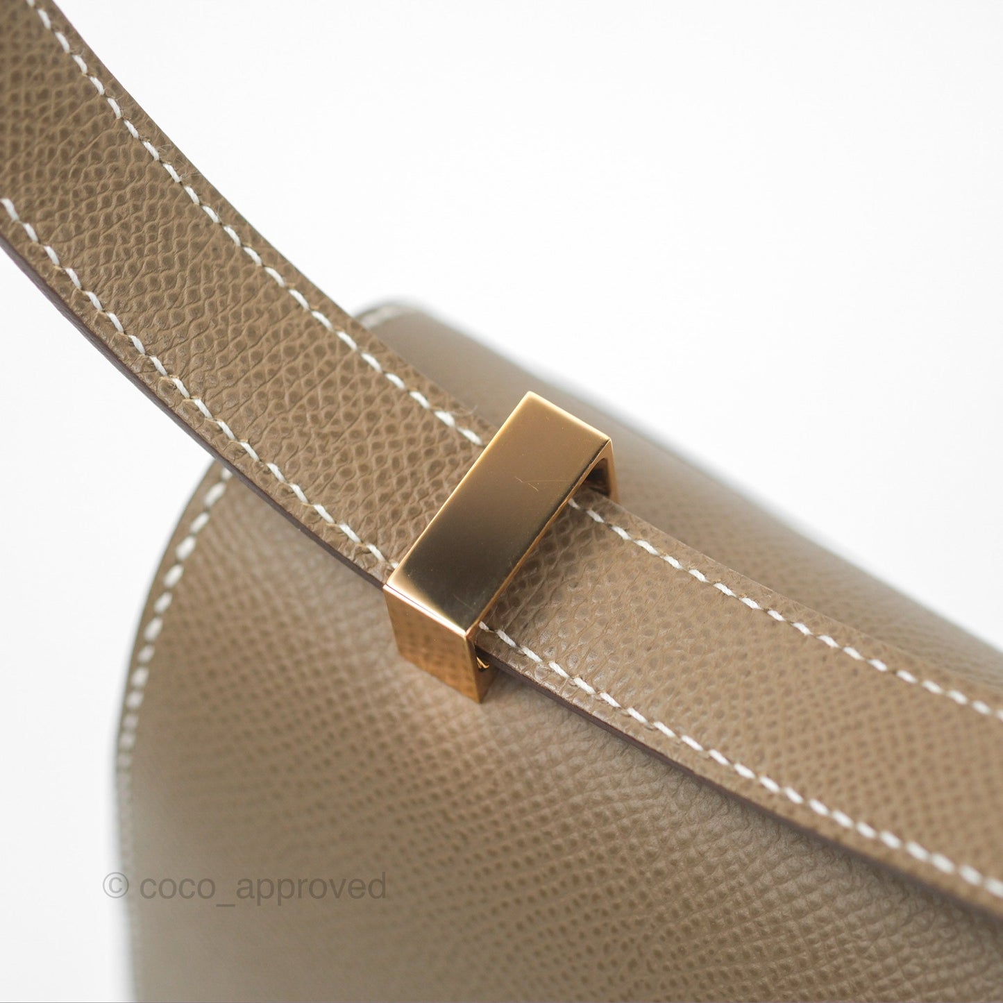 Hermès Constance 24 Mirror Etoupe 18 Epsom Rose Gold Hardware