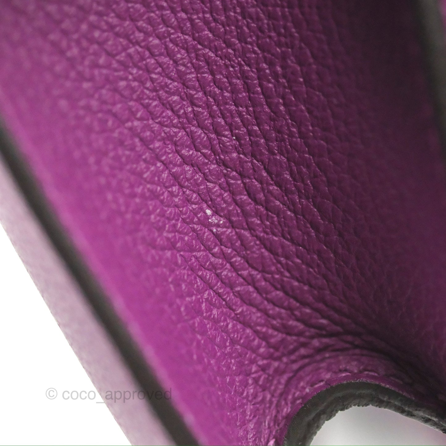 Hermès Constance Mini 18cm Anemone Evercolor Palladium Hardware